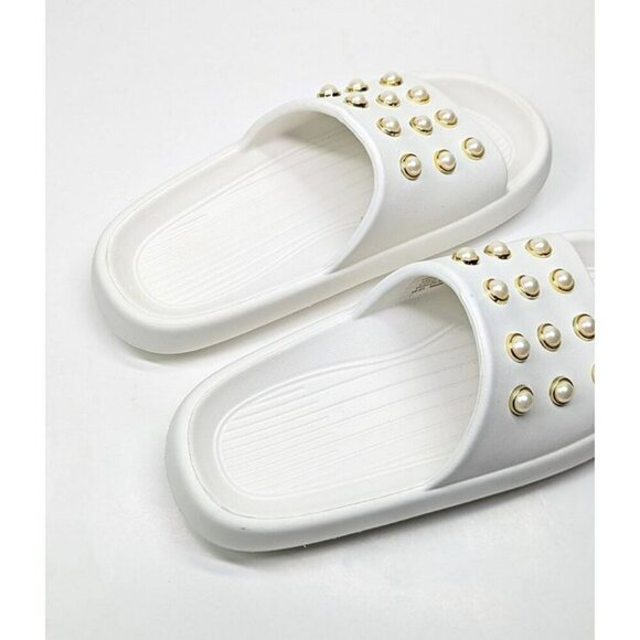 Kenneth Cole Mello Eva Pearl Embellished Platform Sandal White Size 8 (MSRP $59) - Picture 5 of 8